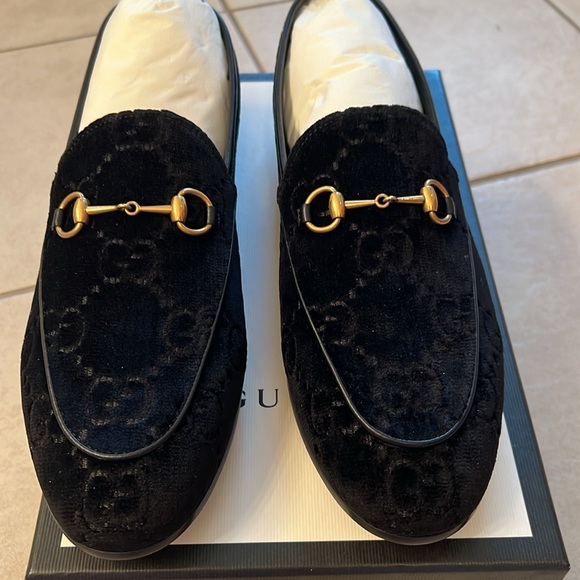 NWT Gucci Jordan Velvet GG Loafers - Picture 5 of 10
